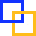 Blue and Gold Square icon