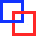 Blue and Red Square icon